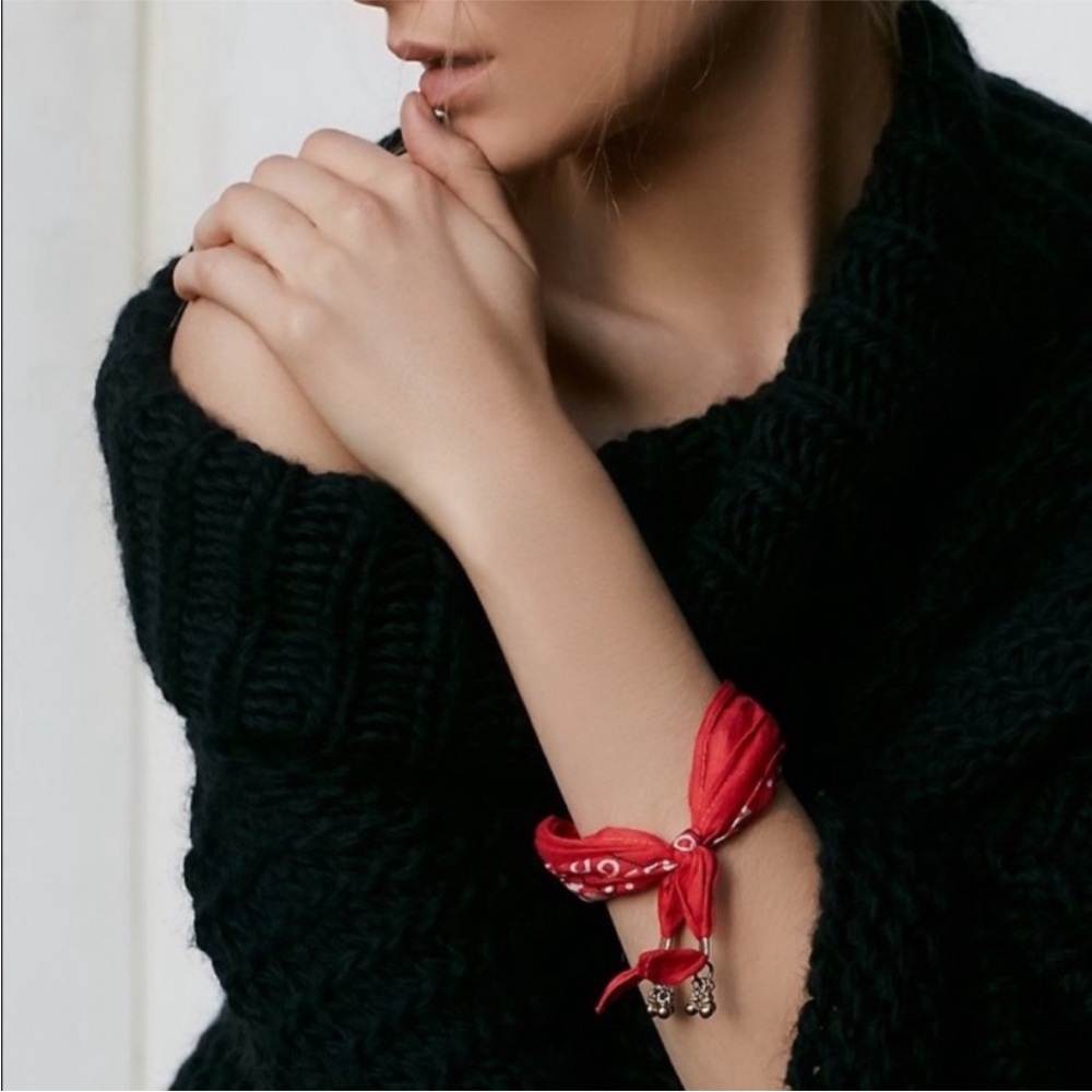 Free People bandana bracelet red - American Dream